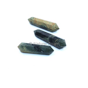 Vente en gros de quartz naturel cristal de guérison jaspe Kambaba à double pointe pour la méditation et la décoration intérieure - Product Image 1