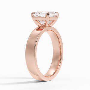 Anillo de Diamante Moissanita con Base de Plata de Primera Calidad, Diseño de Cuatro Puntas Asscher Pulido, Regalo Especial para el Día de San Valentín para Mujer - Product Image 2