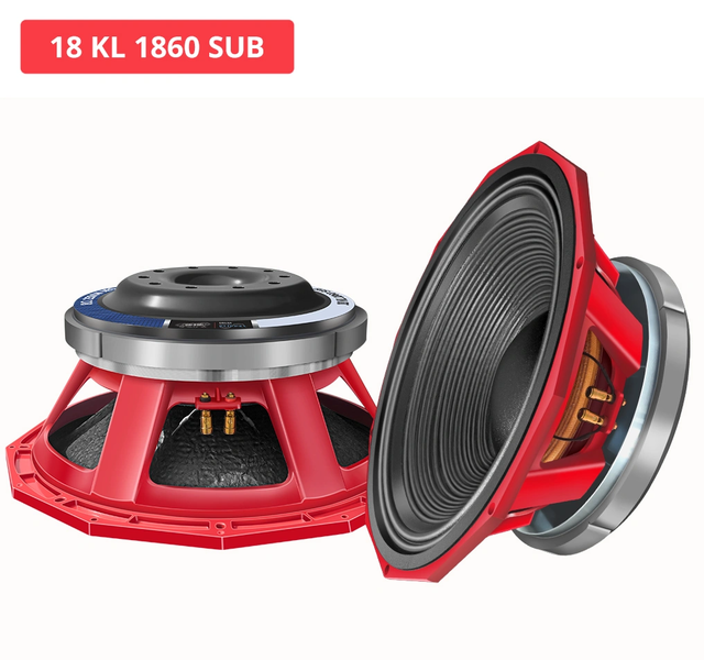 18KL1860SUB 5000W AES Professional DJ Subwoofer Octagon XLR 152mm Voice Coil Copper Winding Diecast Aluminium Deep Bass Portable