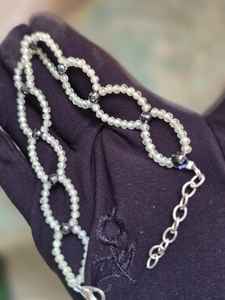 กำไลข้อมือเพชรโมอิสซาไนต์ทรงกลมสีดำ 5 มม. และสีขาว 3 มม. สวยงาม สามารถปรับขนาดได้ และเครื่องประดับเพชรอื่นๆ - Product Image 4