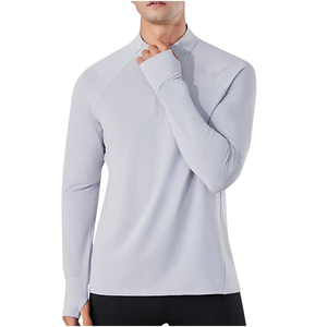 Sudadera de Alto Rendimiento para Hombre con Cierre de Cremallera de un Cuarto |   Camiseta Deportiva Ligera de Manga Larga |   Ropa Deportiva de Golf 100% Poliéster - Product Image 5