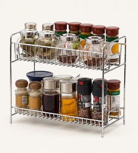 Factory Direct Multi Tier Countertop Organizer Multipurpose <b>Kitchen</b> <b>Storage</b> Shelf with Open Wire Basket Design for Pantry <b>Rack</b> - Product Image 4