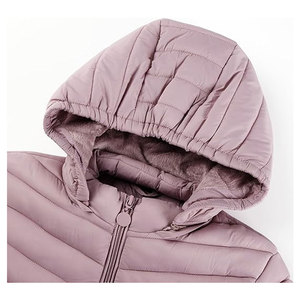 Chaqueta Acolchada Ligera para Mujer, Abrigo Acolchado con Capucha para Primavera e Invierno, Ropa Exterior Informal y Cálida, Moderna y en Capas - Product Image 5