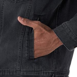 Veste en jean pour homme de haute qualité, style vintage, automne-hiver, 100% coton, vente en gros - Product Image 3