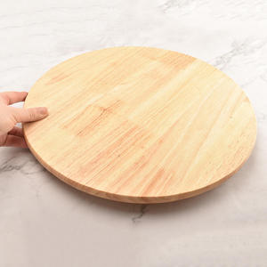 Plateau de service rotatif rond en acacia pour restaurant, présentoir de table, OEM personnalisé, Vietnam HORECA - Product Image 4