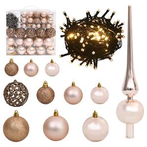 Sapin de Noël Artificiel Articulé avec 300 LED et Ensemble de Boules 180 cm pour Décorations Festives - Product Image 6