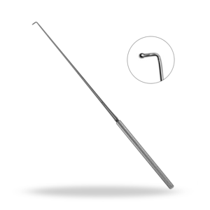 Micro Gancho Nervioso de 215 mm, Instrumento Quirúrgico Neuroespinal para Retracción y Exploración de Raíces Nerviosas - Product Image 1