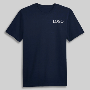 T-shirt tendance à col rond en tissu lisse, chic et simple, couleur unie / coupe décontractée pour femme, design élégant avec logo personnalisé, décontracté - Product Image 1