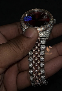 Reloj de Lujo con Diamantes de Moissanita Estilo Hip Hop, Reloj de Hombre con Diamantes de Moissanita en Plata de Ley - Product Image 1