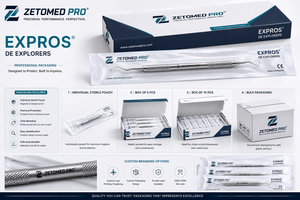 Expros # Explorador dental de doble punta Williams Explorer 23/O Thin # 6 # Zetomed Pro de Acero Inoxidable 31 - Product Image 3