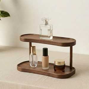 Estante de Almacenamiento de Madera de Alta Calidad de Dos Niveles, Tipo Minimalista para Organización de Escritorio, Soporte Multifuncional con Estante - Product Image 4