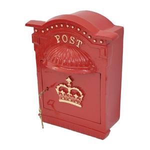 Buzón de metal recubierto de verde irlandés con cerradura de lujo, para montaje en pared, para recibir paquetes, periódicos y correo, para decoración del hogar. - Product Image 5