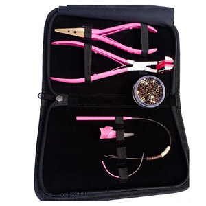 Kit Profesional de Pinzas para Extensiones de Cabello con Estuche Protector, Herramientas de Acero Inoxidable para Instalación y Remoción de Extensiones - Product Image 2