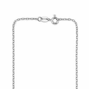 Collar con Colgante de Corazón para Niños, Plata 925, Circonita Cúbica, Cristal Rojo, Acabado Pulido, Joyería de Moda para Uso Diario, Regalo - Product Image 3