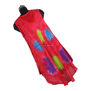 Hermoso Vestido de Verano 2026 de Rayón Tie Dye, Holgado, Largo, para Fiestas, Estilo Bohemio Gitano - Product Image 5