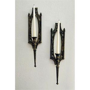 Applique murale vintage en fer forgé en forme de branche d'arbre, chandelier métallique à 10 lumières, porte-bougie floral pour décoration intérieure et centre de table de mariage - Product Image 5