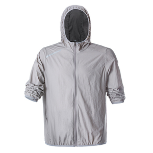 Spring Men Women Lightweight Windproof Stand Collar Woven Quick Dry Sport Running Outdoor Hiking <b>Zip</b> Unisex <b>Hooded</b> Soft Shell - Product Image 2
