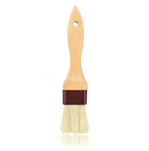 Pinceaux à pâtisserie réutilisables pour ustensiles de cuisine, manche en bois, poils de sanglier et virole en plastique - Product Image 2