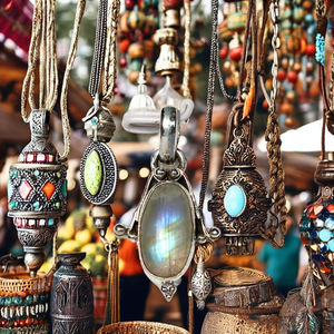 จี้ห้อยคอทรงคาโบชองมูนสโตนสุดหรูหราปี 2023 สไตล์โบฮีเมียน สำหรับทุกเพศ พร้อมคริสตัลบำบัด ได้รับการรับรองจากผู้ที่ไม่ใช่ฝ่ายใด - Product Image 1