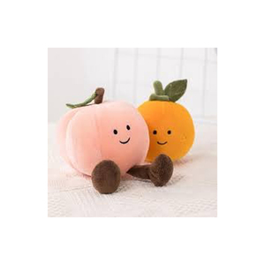 Juego de peluches de frutas, pera, melocotón, cereza, almohada suave de 11-30 cm, peluche de animales para niños, regalo de cumpleaños, unisex, para aliviar el estrés - Product Image 4