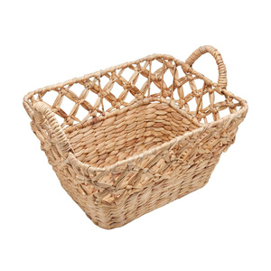 Water Hyacinth Basket <b>Laundry</b> Basket <b>Organization</b> <b>Storage</b> Basket with Handles Vietnam Supplier Competitive Price Wholesale - Product Image 1