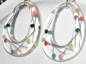 Handmade <b>Resin</b> Beaded <b>Earrings</b> Set Women Artisan Jewelry Fashion Accessories TCE Model 0012 34648 Wholesale Export Quality - Product Image 3