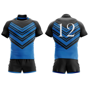 Nueva Llegada: Conjuntos de Uniformes de Rugby Estampados, Transpirables, de Secado Rápido, Alta Calidad, 100% Poliéster, con Colores y Tallas Personalizables con el Logotipo del Equipo - Product Image 1