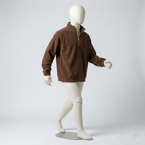 Sudadera con capucha casual de manga larga con cremallera de un cuarto, con logo personalizado estampado, 100% algodón, tejido de rizo, teñido liso, transpirable - Product Image 5