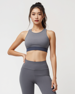 Womens Seamless Yoga Set High Waist <b>Leggings</b> And Sports Bra Activewear Gym Outfit - Product Image 2