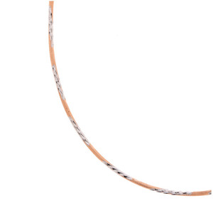 Collier chaîne rigide en or 18 carats certifié SGL avec diamants CZ, bijoux de luxe pour femmes, vente en gros Inde - Product Image 5