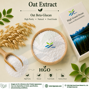 HGO Suministro directo de fábrica Extracto de avena natural (grado alimenticio) Especificación Avena Beta-Glucan 5% - 90% (extracto estandarizado) - Product Image 1