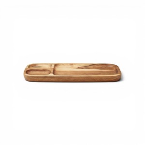 Rectangular Wooden Serving Platter <b>Tray</b> with Compartments Acacia Wood <b>Snack</b> Serving Board - Product Image 2