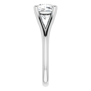 1.25 Carat Cushion Cut Moissanite <b>Solitaire</b> <b>Ring</b> 925 Sterling <b>Silver</b> Engagement <b>Ring</b> Customized <b>Ring</b> Gift For Her - Product Image 5