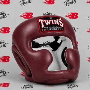 Protector de Cabeza Color Granate para Kickboxing y Boxeo, Protector de Cabeza Twins Premium, Equipo de Protección para Gimnasio, Práctica de MMA, Entrenamiento de Combate - Product Image 1