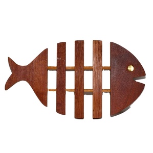 Dessous de plat en bois de meilleure qualité Théière Coussins chauffants Dessous de plat résistant à la chaleur Cuisine créative Dessous de plat en bois d'acacia pour vaisselle isolante Bol - Product Image 1