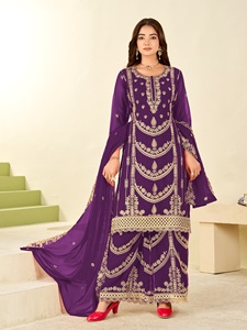 Women Festive Wedding Suit with Premium Fabric Embroidered Details and Classic Style Buy Direct From Supplier - Product Image 4