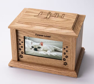 Boîte d'urne en bois de vente chaude pour les cendres d'animal familier Urnes de crémation en bois pour les cendres de chat et de chien Urnes en palissandre à bas prix - Product Image 3