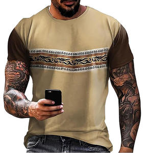 เสื้อยืดผู้ชายทรงบ็อกซี่ผ้าฝ้ายแท้ 100% พิมพ์ลายล่าสุด สวมใส่สบาย ทรงโอเวอร์ไซส์ พร้อมโลโก้สั่งทำ แห้งเร็ว ระบายอากาศดี เป็นมิตรต่อสิ่งแวดล้อม - Product Image 3