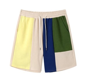 High Quality Summer Fashion Short <b>Set</b> for Men Custom logo StreetWear Men's Short <b>Set</b> Casual Outerwear Color Block Short <b>Set</b> Men - Product Image 5