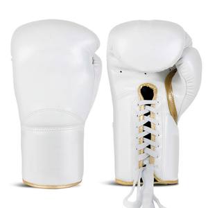 Gants de boxe professionnels de qualité supérieure, neufs, en cuir PU de vachette, durables, à lacets, pour adultes, pour le kickboxing, 8 oz - Product Image 2