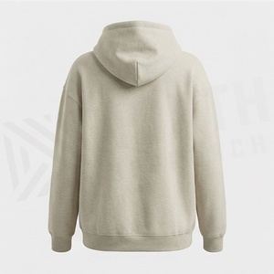 Sweat-shirt à capuche ample en coton pur pour femme, avec logo personnalisé brodé, de haute qualité, vêtements décontractés et sportifs - Product Image 2