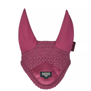 High Quality Navy Blue Horse <b>Fly</b> Veil Custom Embroidered Ear Bonnet Breathable Mesh Equestrian Riding Gear OEM Supplier - Product Image 4