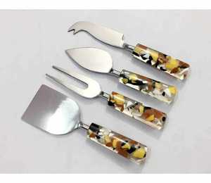 Stainless Steel <b>Cheese</b> Utensil <b>Set</b> with Resin Handle 4-Piece Serving Tools - Product Image 4