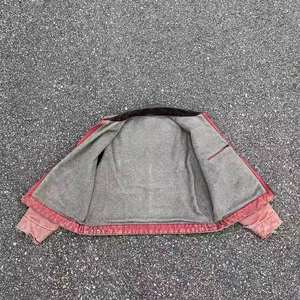 Chaqueta vaquera negra con cremalleras para hombre, estilo motero, de mezclilla gruesa, corte ajustado, con cinturón, de alta calidad - Product Image 5