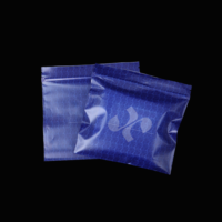 Venta al por mayor Frosted Load Calcetines Gafas Ropa Cremallera Bolsas Azul Biodegradable PLA Cremallera Bloqueo Bolsas de embalaje