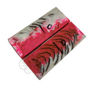 Plaques de manche de couteau en résine faite main, motif cône de pin, matériau de luxe pour poignée de couteau EDC, pour fabricants de couteaux - Product Image 5