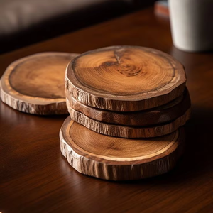 แผ่นรองแก้วไม้แบบกำหนดเองพร้อมดีไซน์ทันสมัย เหมาะสำหรับงานแต่งงาน วันครบรอบ หรือเป็นของขวัญสำหรับองค์กร - Product Image 1