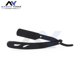 Ensemble de rasoirs professionnels à lame droite avec étui en cuir, rasoir de barbier traditionnel en acier inoxydable, kit de rasage avec étui - Product Image 2