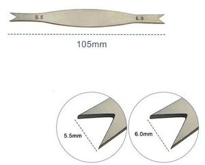 Pince à épiler fixe ophtalmique Braunstein en acier inoxydable allemand 70 mm 3,5 mm-4,0 mm, non magnétique, instrument chirurgical par Tegra - Product Image 3