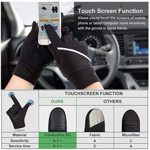 Cycling <b>Gloves</b> - Lightweight Sports <b>Gloves</b>, Winter Warm <b>Gloves</b> for Man and Woman, Waterproof <b>Touch</b> <b>Screen</b> Non-Slip - Product Image 2